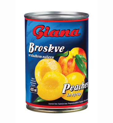 Broskyne lúpané polené v sladkom náleve 